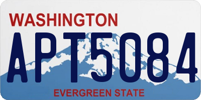 WA license plate APT5084