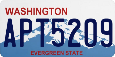 WA license plate APT5209