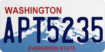 WA license plate APT5235