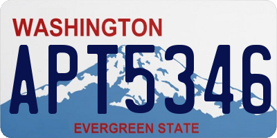 WA license plate APT5346