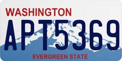 WA license plate APT5369