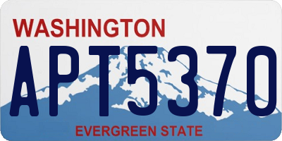 WA license plate APT5370