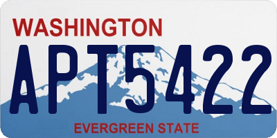WA license plate APT5422