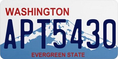 WA license plate APT5430