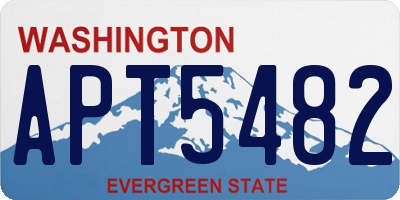 WA license plate APT5482