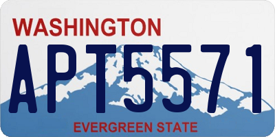 WA license plate APT5571