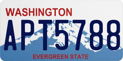 WA license plate APT5788
