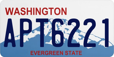 WA license plate APT6221