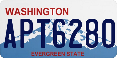 WA license plate APT6280