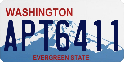 WA license plate APT6411