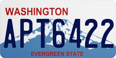 WA license plate APT6422