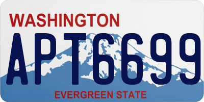 WA license plate APT6699