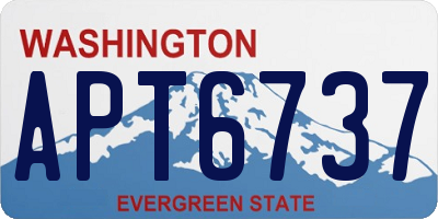 WA license plate APT6737