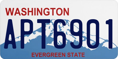 WA license plate APT6901