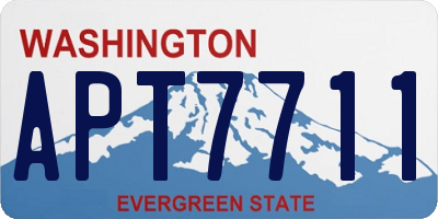 WA license plate APT7711