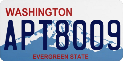 WA license plate APT8009