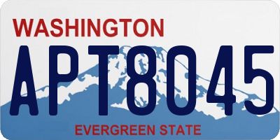 WA license plate APT8045