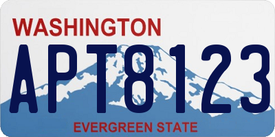 WA license plate APT8123