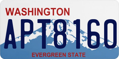 WA license plate APT8160