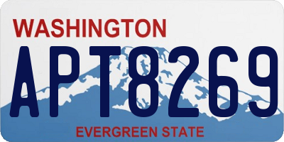 WA license plate APT8269