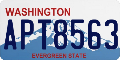 WA license plate APT8563