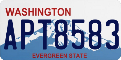 WA license plate APT8583