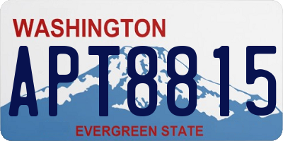 WA license plate APT8815