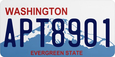 WA license plate APT8901