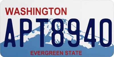 WA license plate APT8940
