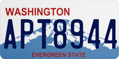 WA license plate APT8944