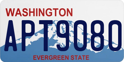 WA license plate APT9080