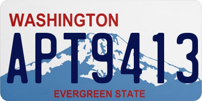 WA license plate APT9413