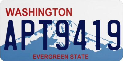 WA license plate APT9419