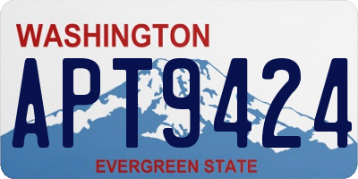 WA license plate APT9424