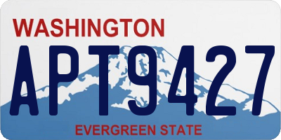 WA license plate APT9427