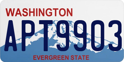 WA license plate APT9903