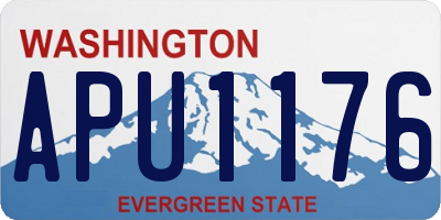 WA license plate APU1176