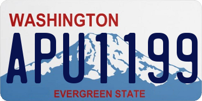 WA license plate APU1199