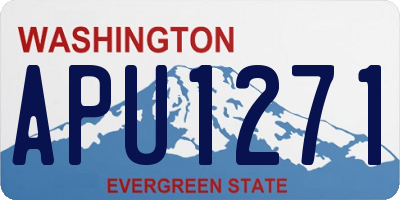 WA license plate APU1271