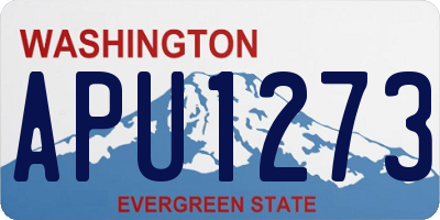 WA license plate APU1273