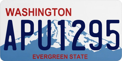 WA license plate APU1295