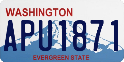 WA license plate APU1871