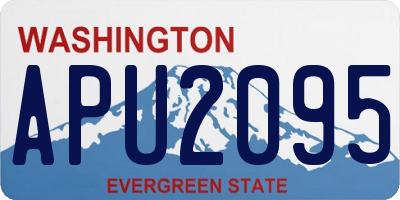 WA license plate APU2095
