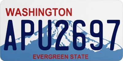 WA license plate APU2697