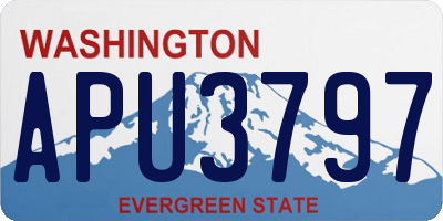 WA license plate APU3797