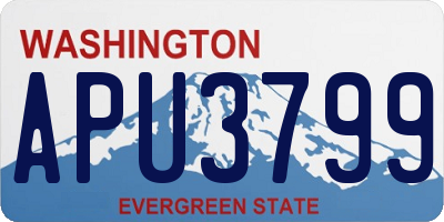 WA license plate APU3799