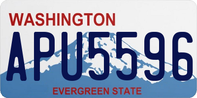 WA license plate APU5596