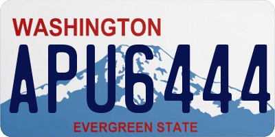 WA license plate APU6444