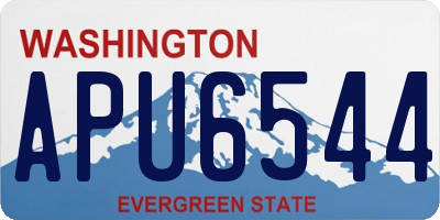 WA license plate APU6544