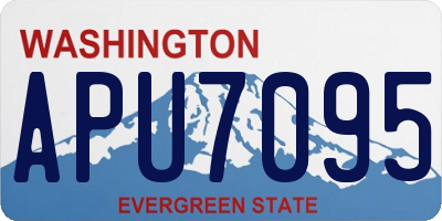 WA license plate APU7095